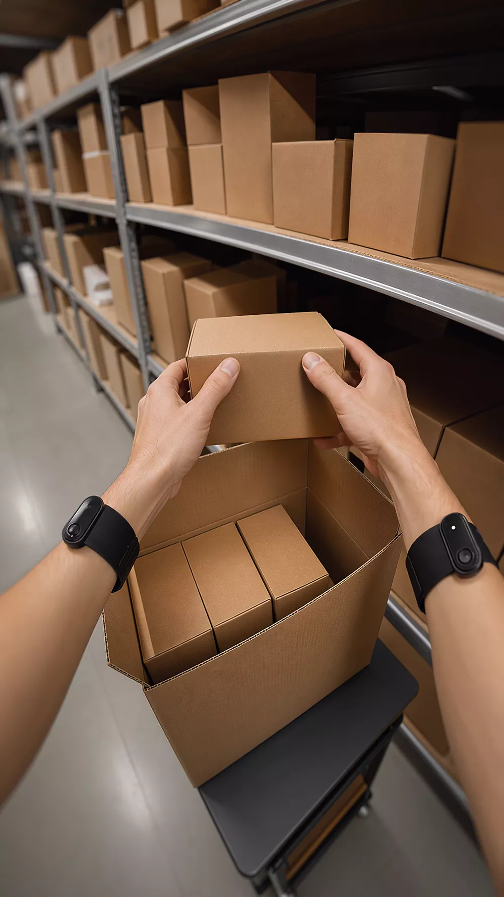 First-person capture: Logistics pick-pack
